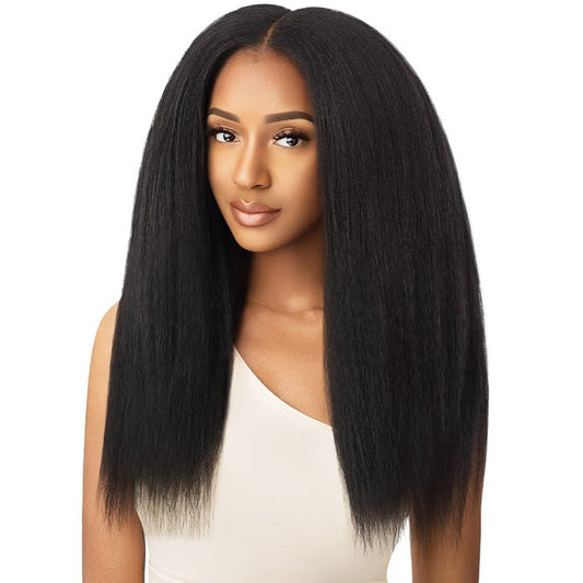 Outre Big Beautiful Hair Human Hair Blend Clip In 9pcs Weave - KINKY STRAIGHT 18"