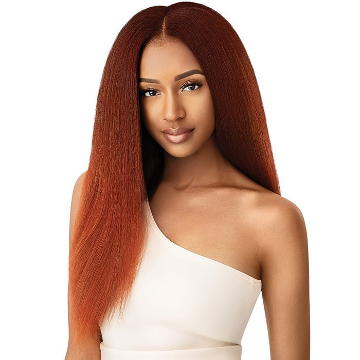 Outre Big Beautiful Hair Human Hair Blend Clip In 9pcs Weave - KINKY STRAIGHT 18"