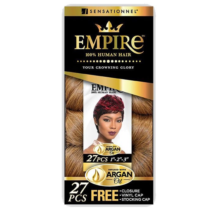 Sensationnel Empire 100% Human Hair Weave - C SHAPED CURVE 27 PCS 1/2/3"