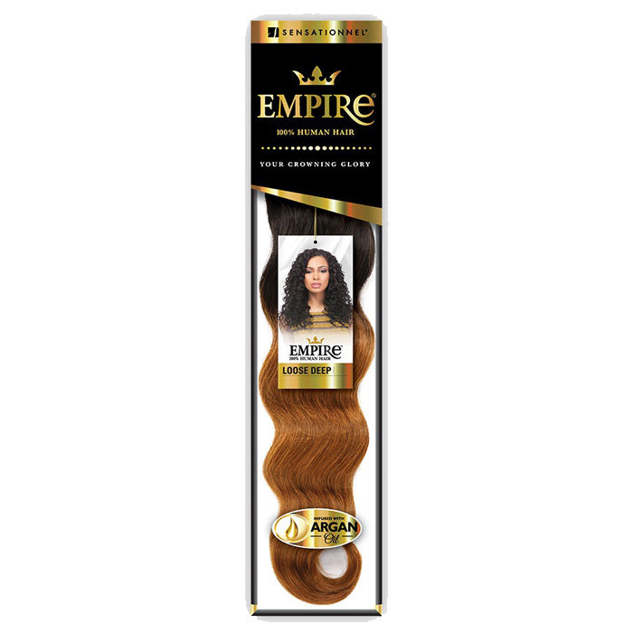 Sensationnel Empire Human Hair Weave LOOSE DEEP 10-18 Inch