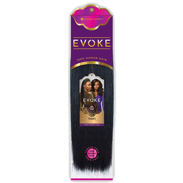 Sensationnel Evoke 100% Human Hair Weave - YAKI 10-18"