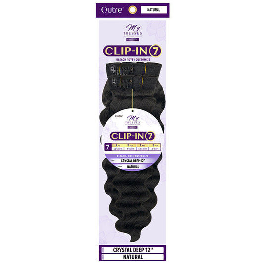 Outre 100% Unprocessed Human Hair 7pcs Clip-In - CRYSTAL DEEP 12