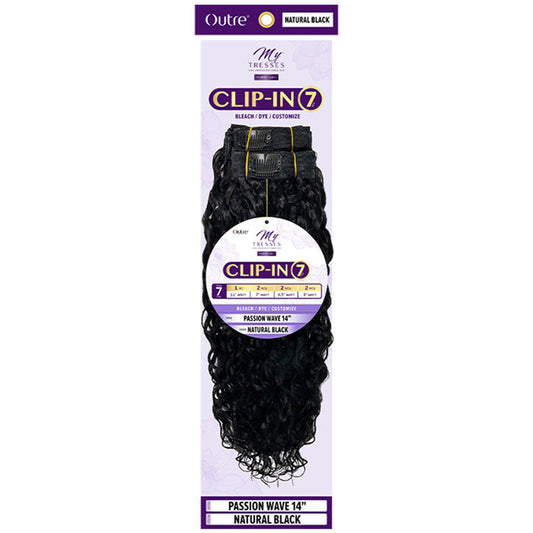 Outre 100% Unprocessed Human Hair 7pcs Clip-In - PASSION WAVE 14