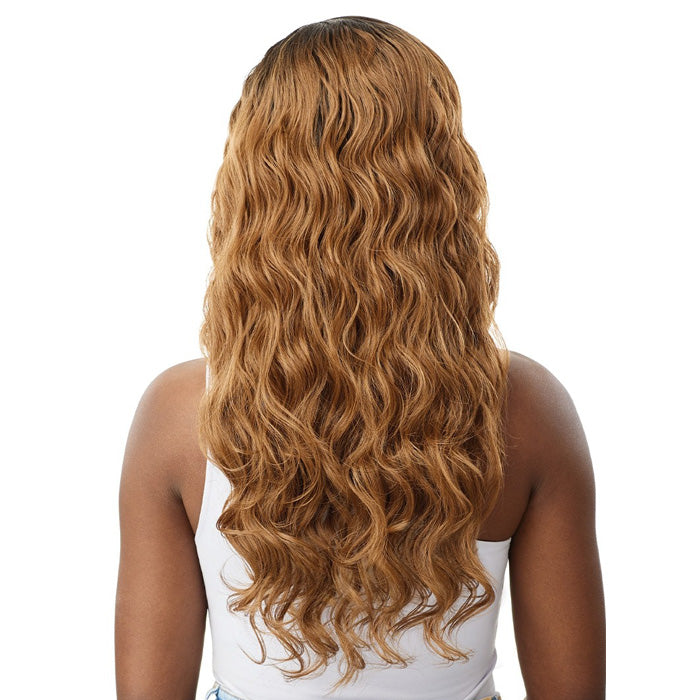 Outre Purple Pack Brazilian Boutique Human Hair Blend Weave - VIRGIN BODY 4PCS (18/20/22 inch + 4X4 HD lace closure)