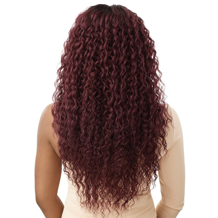 Outre Purple Pack Brazilian Boutique Human Hair Blend Weave - VIRGIN LOOSE DEEP 4PCS (18/20/22 inch + 4 inch lace closure)