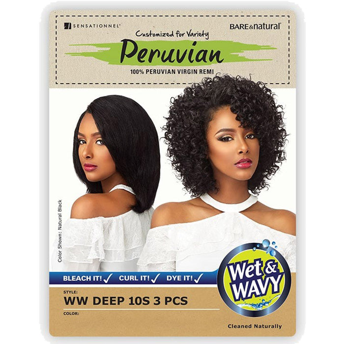 Sensationnel Bare & Natural Peruvian 100% Virgin Remi Weave (Multi Pack) - WW DEEP 10S 3PCS