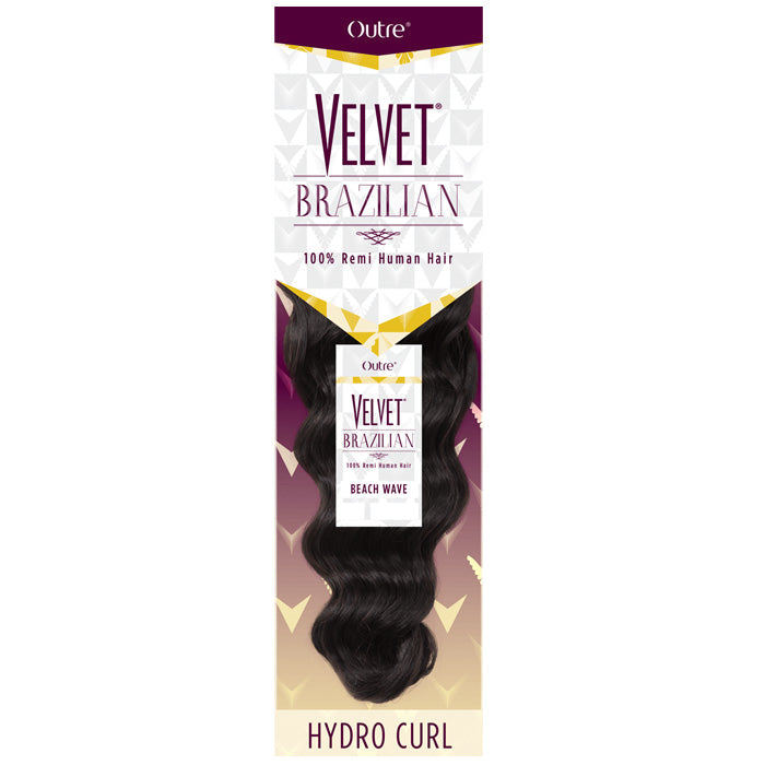Outre Velvet Brazilian 100% Remi Human Hair Weave - HYDRO CURL 10-18"