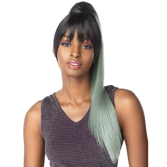 Sensationnel Synthetic Instant Pony and Bang - CAMI 24" 2PCS