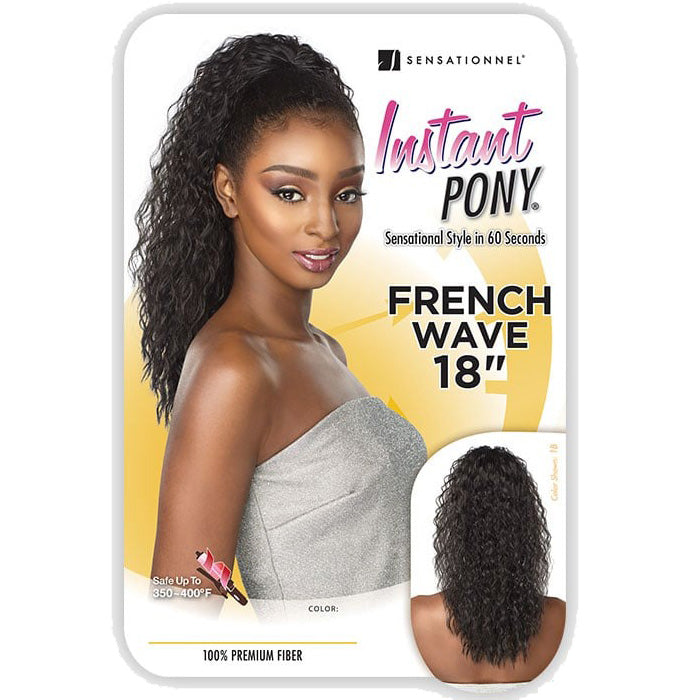 Sensationnel Instant Pony Drawstring Ponytail - FRENCH WAVE (18-24 Inch)