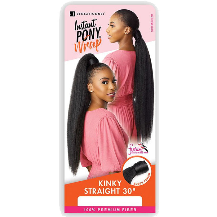 Sensationnel Instant Pony Wrap - KINKY STRAIGHT 30"