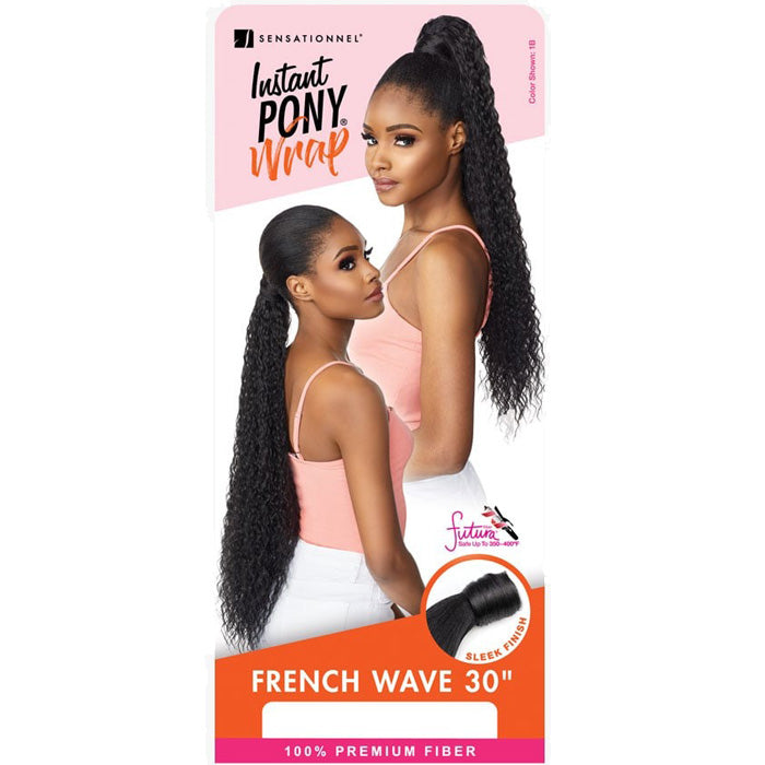 Sensationnel Instant Pony Wrap - FRENCH WAVE 30"
