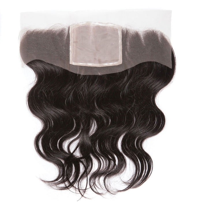 ISIS Brazilian Raw 100% Unprocessed Human Hair Silk Base 13x4 Frontal Lace Closure - BODY WAVE 14"