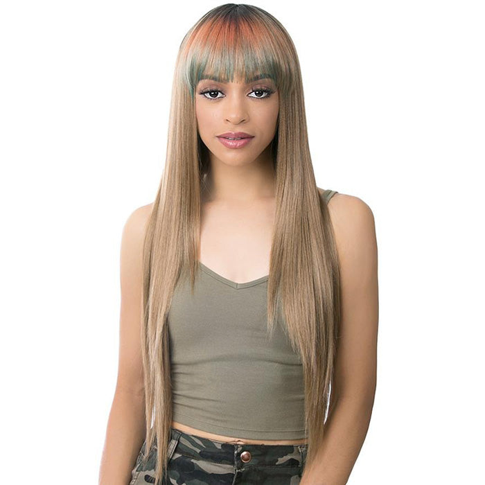 It's a Wig Human Hair Blend Full Wig - HH BANG STRAIGHT 32"