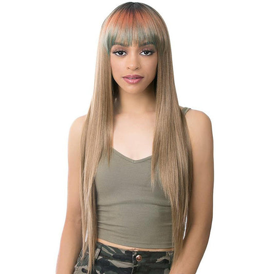 It's a Wig Human Hair Blend Full Wig - HH BANG STRAIGHT 32"