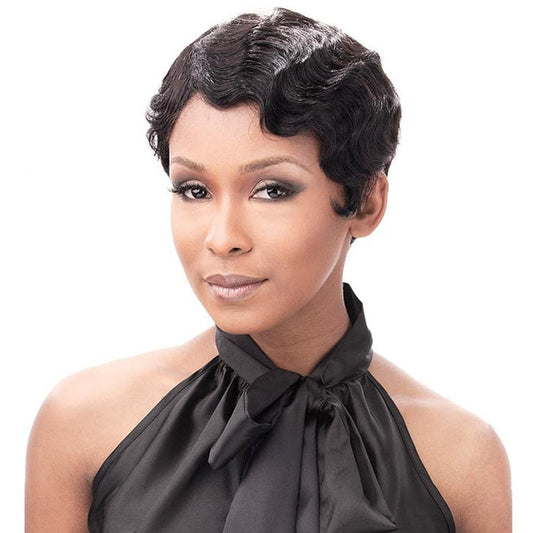 It's a Cap Weave 100% Human Hair Wig FINGER ROLL