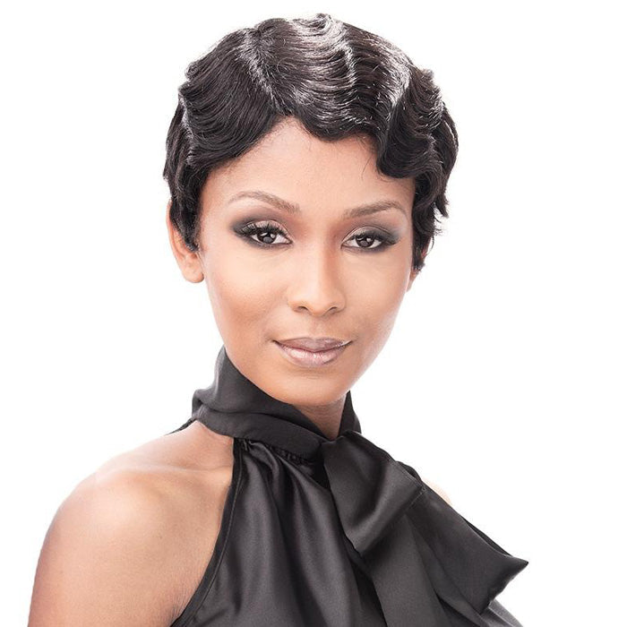 It's a Cap Weave 100% Human Hair Wig FINGER ROLL