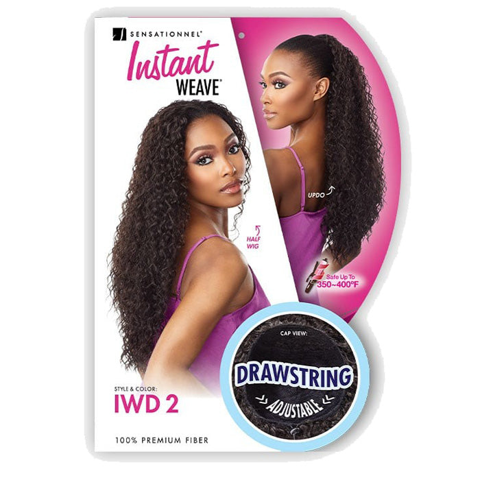 Sensationnel Instant Weave Drawstring Cap Half Wig Updo - IWD 2