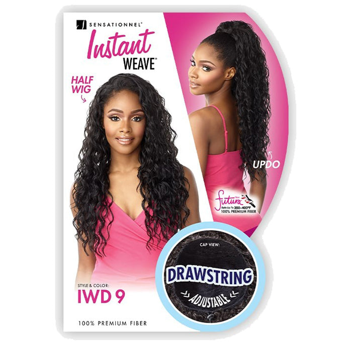 Sensationnel Instant Weave Drawstring Cap Up-Do Half Wig - IWD 9