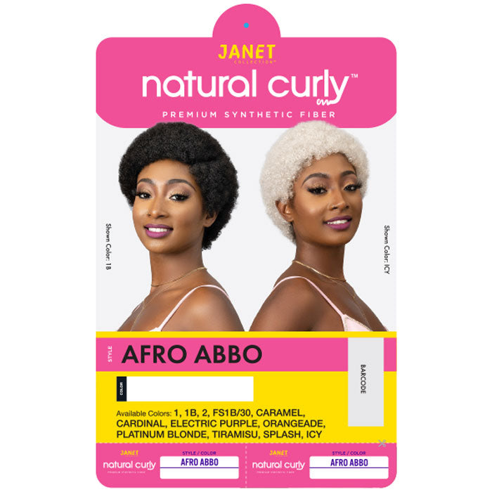 Janet Collection Natural Curly Full Wig - AFRO ABBO