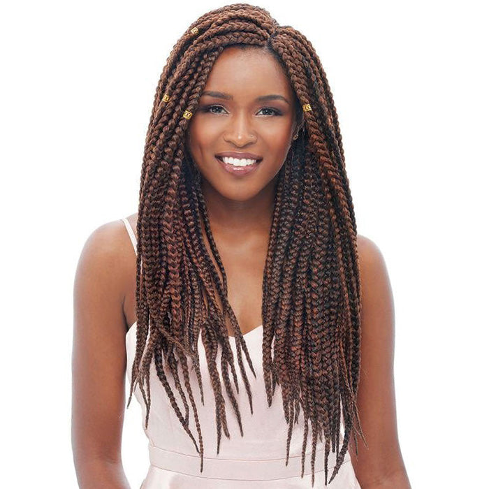 Janet Collection Pre-Looped Crochet Braids - 3S HAVANA MAMBO BOX 24"