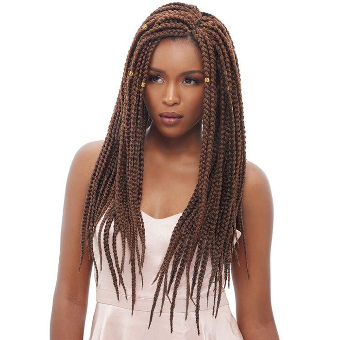 Janet Collection Pre-Looped Crochet Braids - 3S HAVANA MAMBO BOX 24"