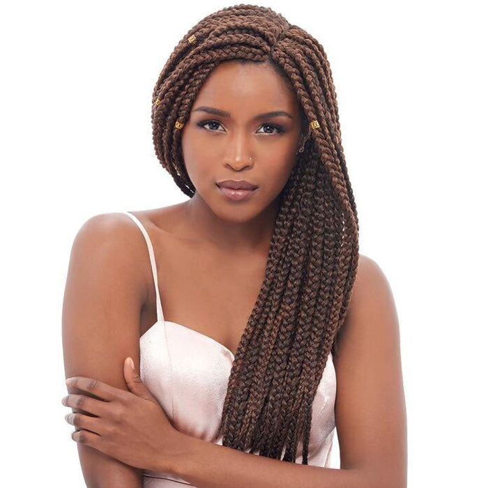 Janet Collection Pre-Looped Crochet Braids - 3S HAVANA MAMBO BOX 24"