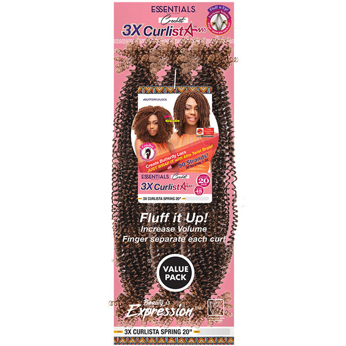 Janet Collection Essentials Crochet Braids - 3X CURLISTA SPRING 20"