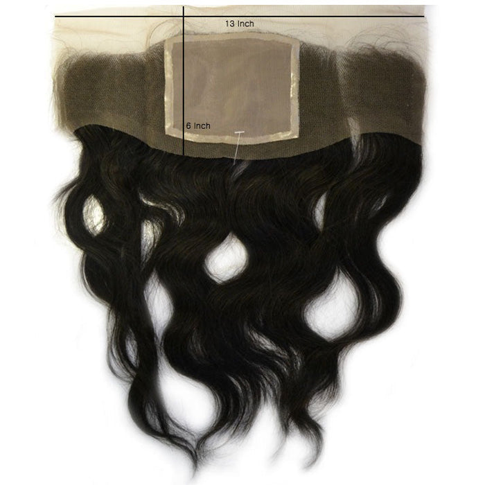 Janet Collection 100% Natural Virgin Remy Human Hair 12x4 Lace Closure - NATURAL 14"