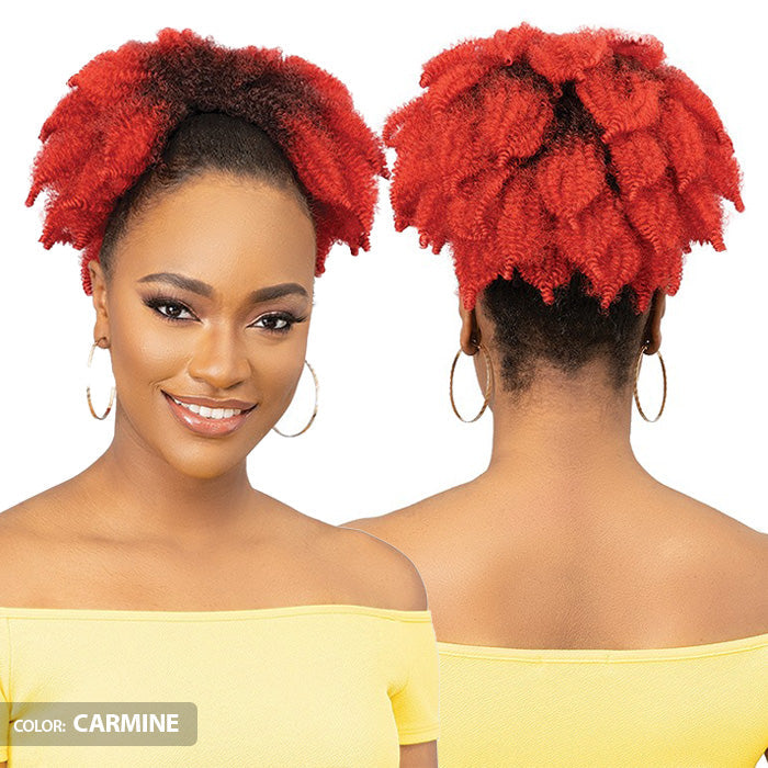 Janet Collection Noir Everytime Drawstring Ponytail - HONEYDEW