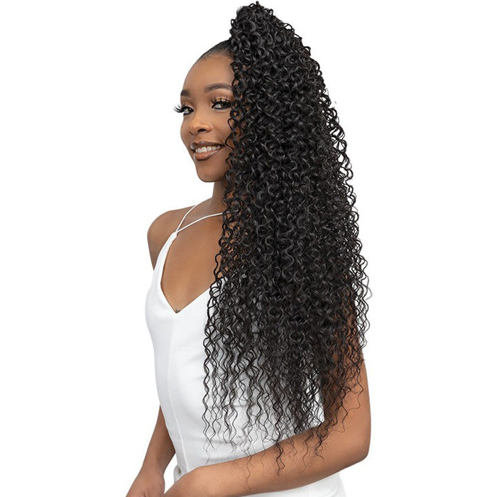 Janet Collection Remy Illusion Ponytail - WATER WAVE 32"