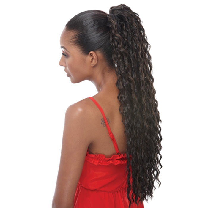 Janet Collection Drawstring Ponytail - AVOCADO