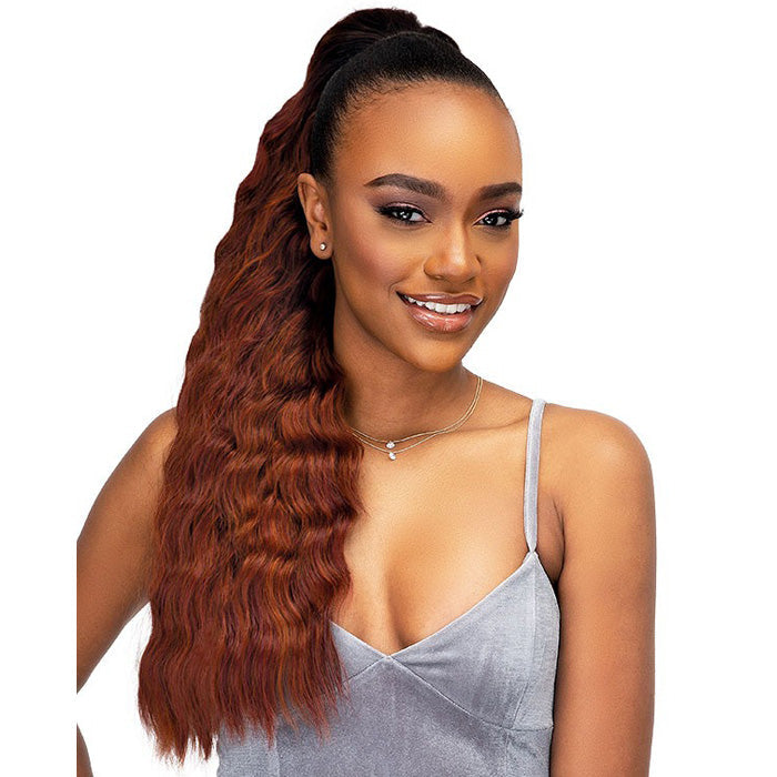 Janet Collection Everytime Noir Drawstring Ponytail - BANANA D/S