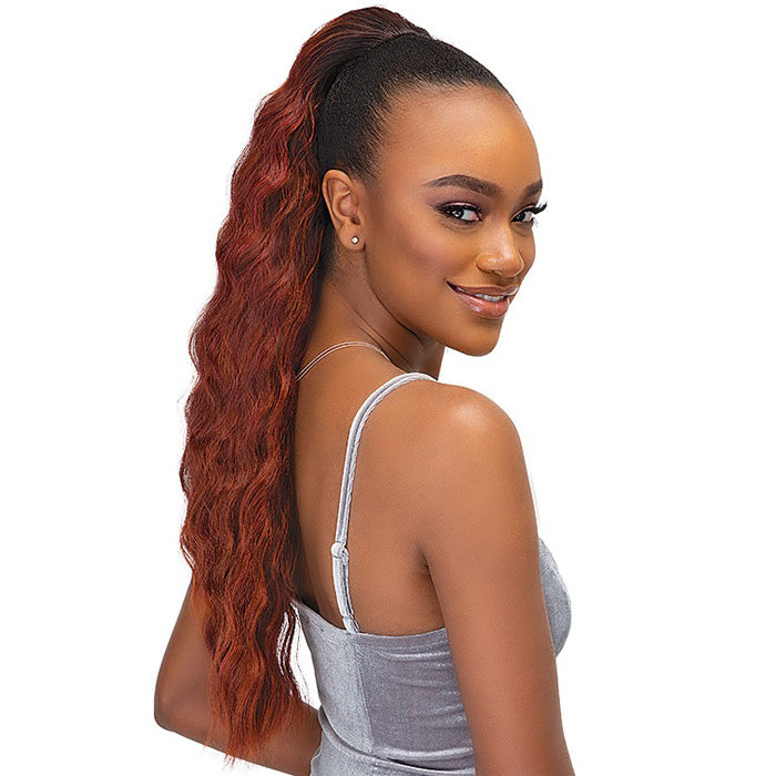 Janet Collection Everytime Noir Drawstring Ponytail - BANANA D/S