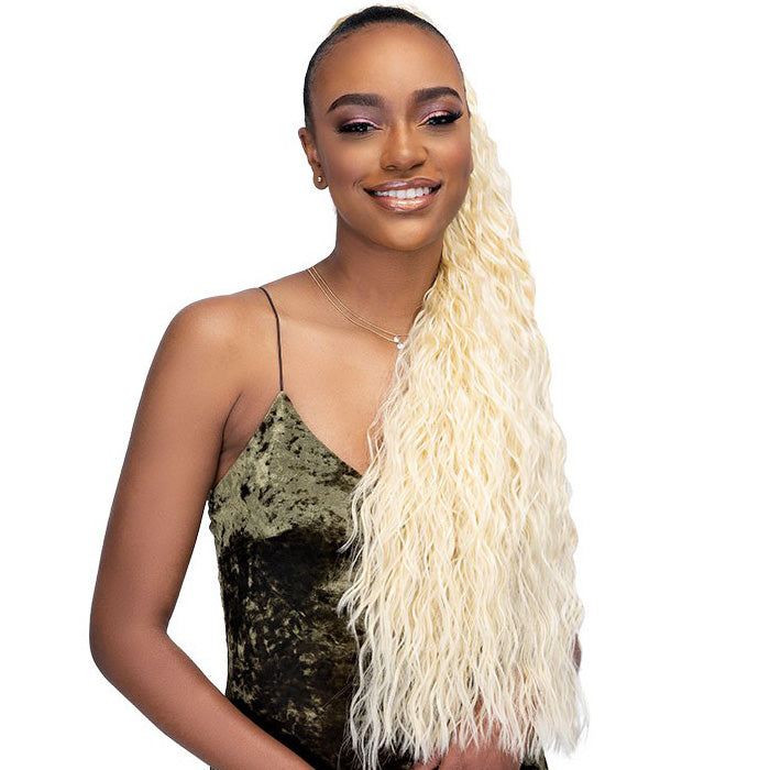 Janet Collection Everytime Noir Drawstring Ponytail - GUAVA D/S