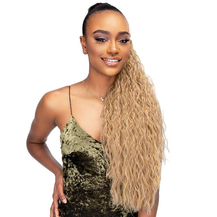 Janet Collection Everytime Noir Drawstring Ponytail - GUAVA D/S