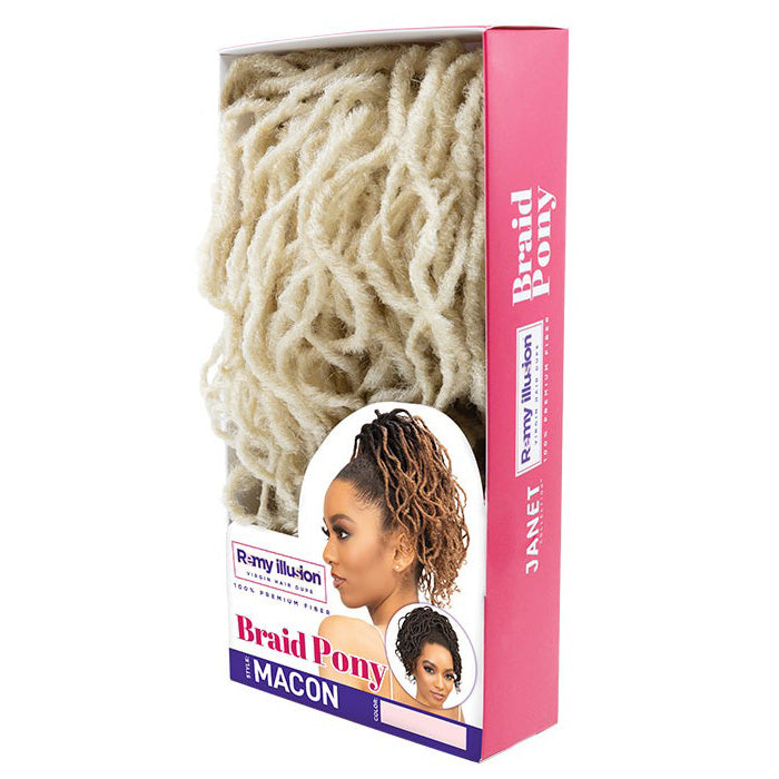 Janet Collection Remy Illusion Braid Ponytail - MACON