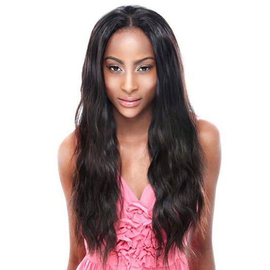 Janet Collection Brazilian Bundle Bombshell 100% Natural Remy Human Hair Weave - NATURAL WEAVE 4 Pcs + Top Closure