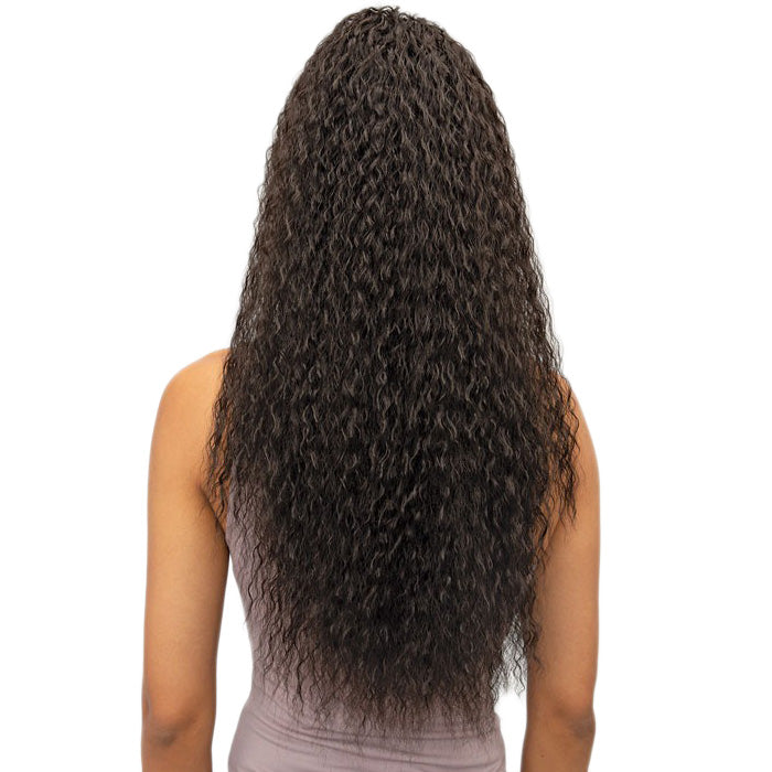 Janet Collection Noir Everytime Drawstring Ponytail - BERRY D/S