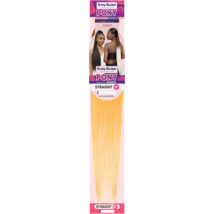 Janet Collection Remy Illusion Ponytail - STRAIGHT 32"