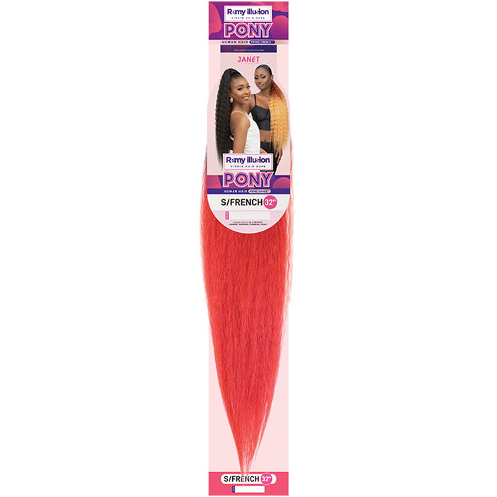Janet Collection Remy Illusion Ponytail - S/FRENCH 32"