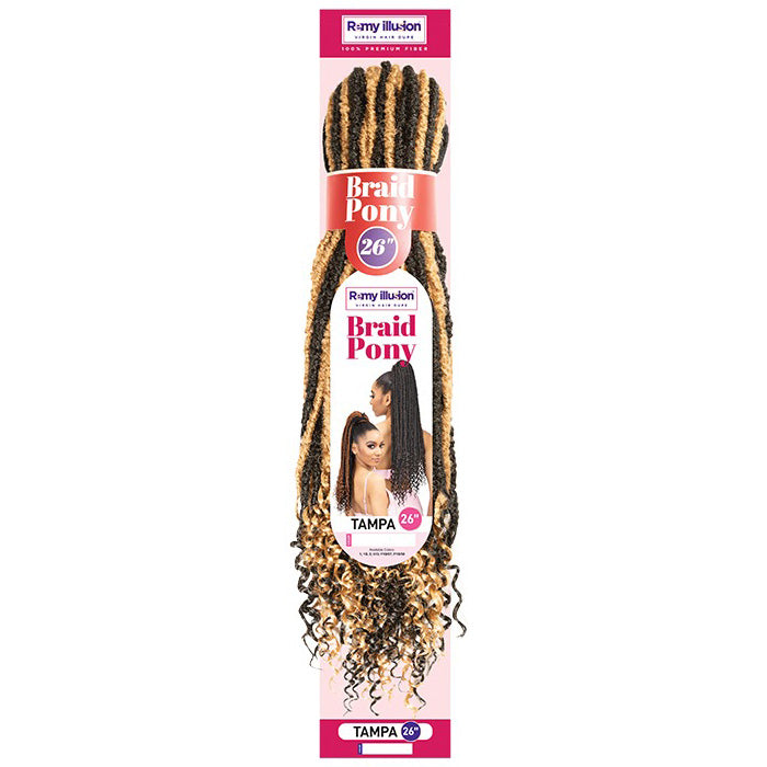 Janet Collection Remy Illusion Braid Ponytail - TAMPA