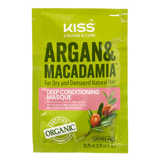 Kiss Colors & Care Argan and Macadamia Deep Conditioning Masque 1.75 fl oz