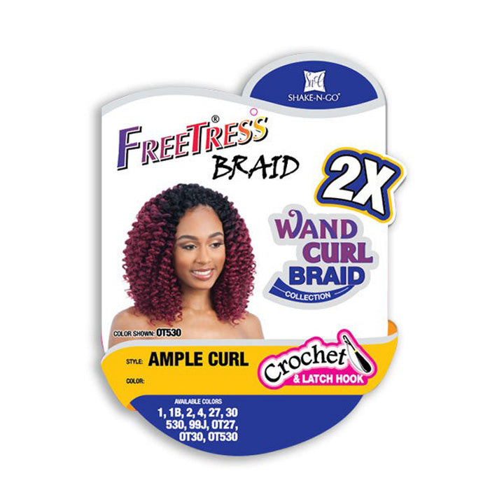 Freetress Wand Curl Pre-Looped Crochet Braid - 2X AMPLE CURL
