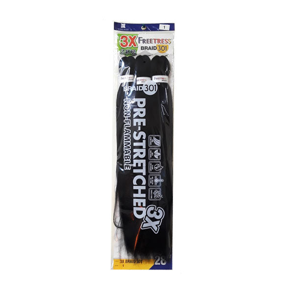 Freetress Pre-Stretched Braid - 3X Braid 301 28"