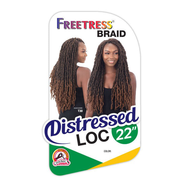 Freetress Pre-Looped Crochet Braid - DISTRESSED LOC 22"