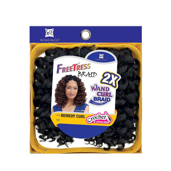 Freetress Wand Curl Crochet Braid - REMEDY CURL 2X