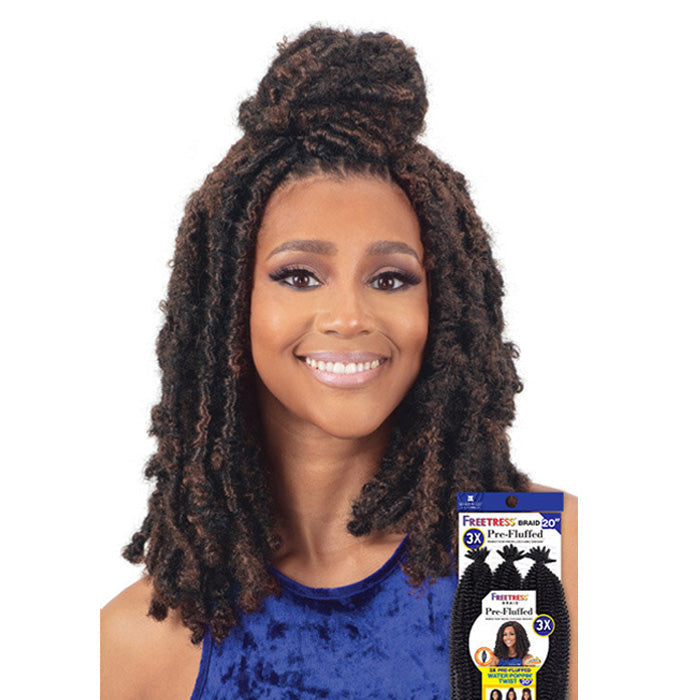 Freetress Crochet Braid - 3X PRE-FLUFFED WATER POPPIN TWIST 20"