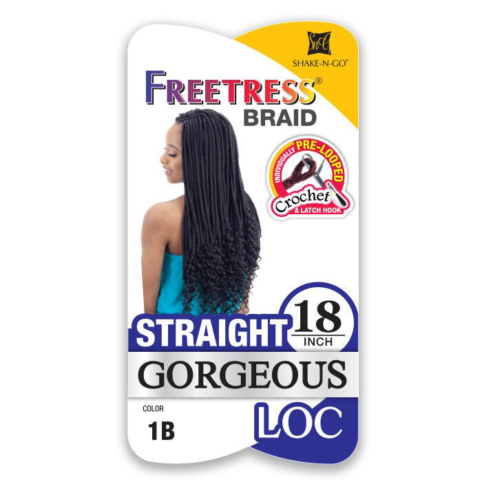 Freetress Pre-Looped Crochet Braid - STRAIGHT GORGEOUS LOC 12/18"