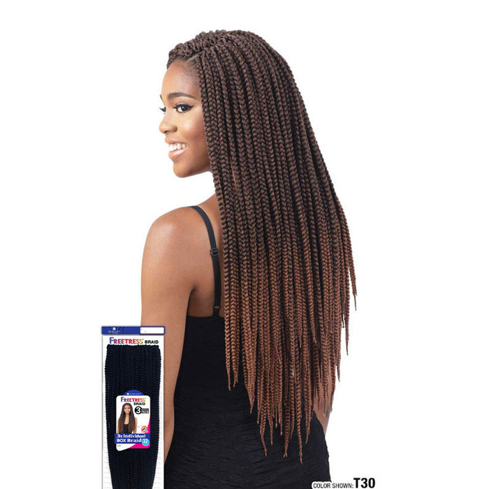 Freetress Pre-Looped Crochet Braid - 3X INDIVIDUAL BOX BRAID 22"