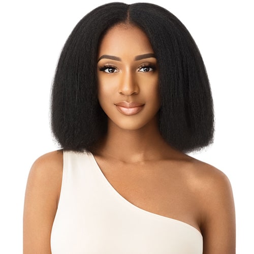 Outre Big Beautiful Hair Human Hair Blend Clip In 9pcs Weave - KINKY STRAIGHT 18"